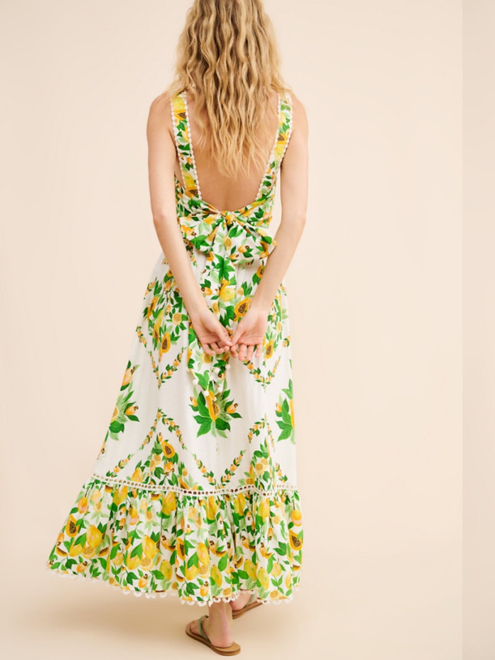 FARM Rio Papaya Salad Midi Dress medium - Picture 2 of 14